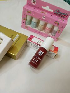 Myglamm Nailpaints And Brightening Toner with (Freebee)