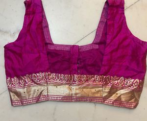 Pink &amp; Gold ready to wear saree