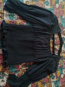 A Navy Blue Full Sleeve Top.