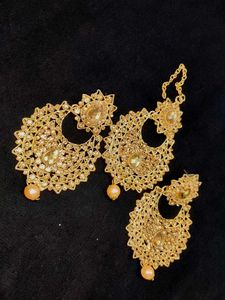 Gold Plated Indian Jewelry Set