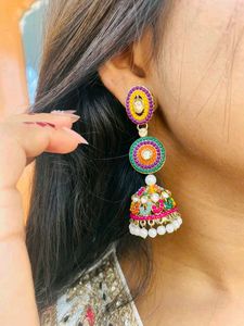 Colorful Jhumka Earrings