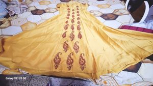 Yellow Flared Kurti
