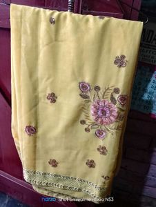 Elegant Embroidered Saree ❤️‍🔥