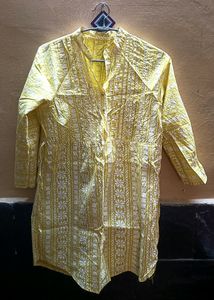 Yellow Short Kurti