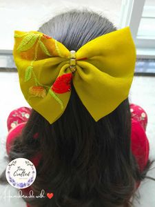 French Barette Bow Clips