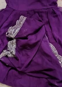 Wine Colour M Size Gown Premium Cotton