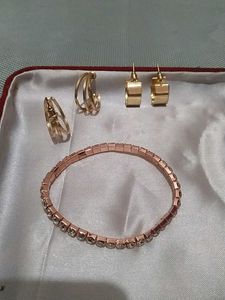 Jewelry Set: Earrings &amp; Bracelet