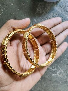 Gold Bangle Pair