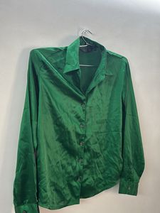 Classic Green Satin Shirt