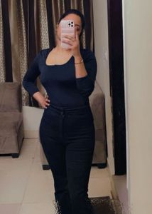 Stylecast Asymmetrical Neck Embellished Fitted Top