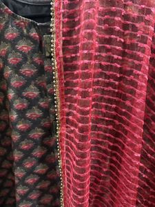 Up And Down Long Kurti With Dupatta