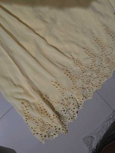 ✨PRICE DROP✨ Yellow Eyelet Off-Shoulder Dress