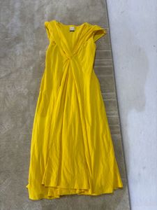 Yellow  Midi Dress