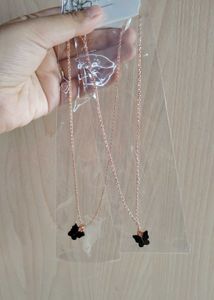 BUTTERFLY NECKLACE -2 PCS