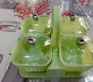 New Pastel Green Condiment(4 jar) Set