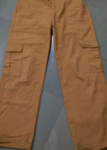 Dark Beige Urbanic Cargo Jeans