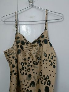 Animal Print Slip Dress