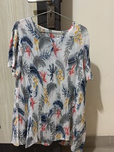 Floral Printed Crushed Top