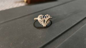 Pure silver heart shape 💍