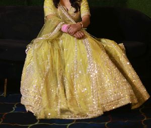 Silk full handembroidery lehenga &amp; CholiCut Blouse