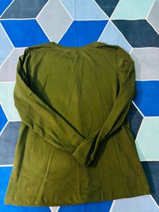 Olive Green Graphic Tee