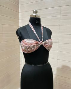 H&amp;M Imported Printed Bikini Top
