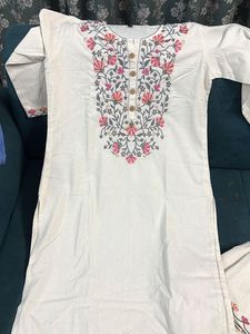 Floral Embroidered Kurta Set