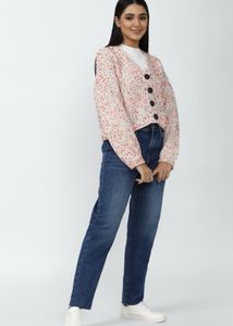 Stylish Multicolor Knit Cardigan