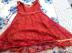 💋💋Red &amp; Gold Embellished Lace Dress💋💋