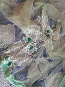Elegant Green Floral Dupatta