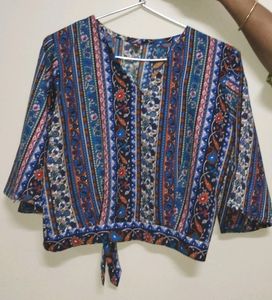 Casual Printed Women Multicolor Top