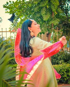 New Beautiful Silk Blend Bandhani Gota Dupatta