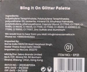 MARS glitter Eyeshadow Pallette