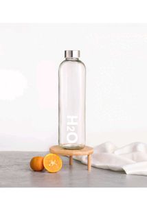1li Glass Bottle With Steel Lid