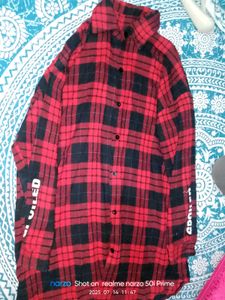 Red &amp; Black Plaid Shirt