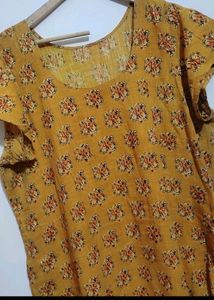 Musturd Color Kurta With Dupatta 46 Bust