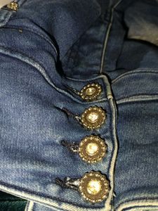 Lotus Embellished Denim Jeans