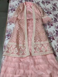 Ethnic Shrug Set For Girls