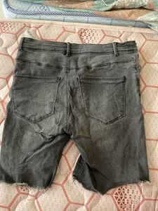 Gray Denim Shorts