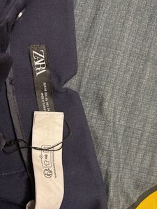 Navy Blue High-Waisted Pants