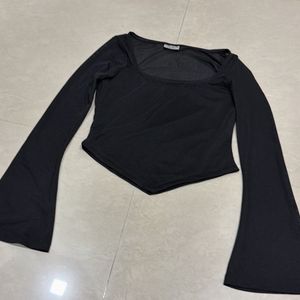 Black Long Sleeve Top