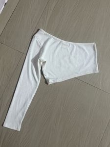 One Shoulder Crop Tee