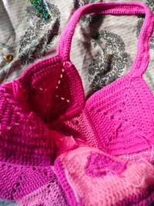 Pink Heart Tote Bag