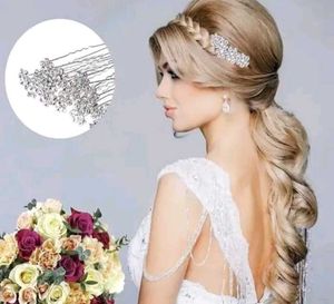 Crystal Flower Hair Pins