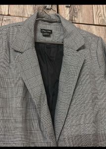 Oversized Plaid Blazer