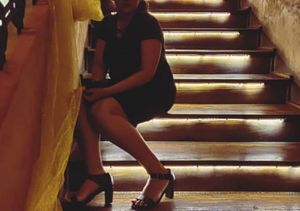 Lee Cooper Velvet Black Dress