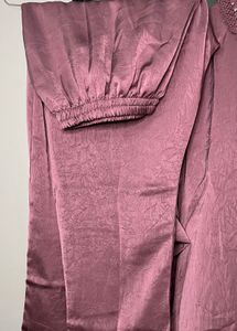 Elegant Mauve Shirt &amp; Pant cord set