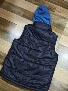 Navy Blue Padded jacket with Hood