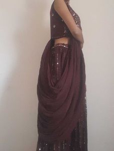 Lehenga with crop top