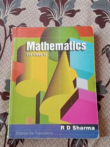 RD Sharma Class 6 Mathematics Book
